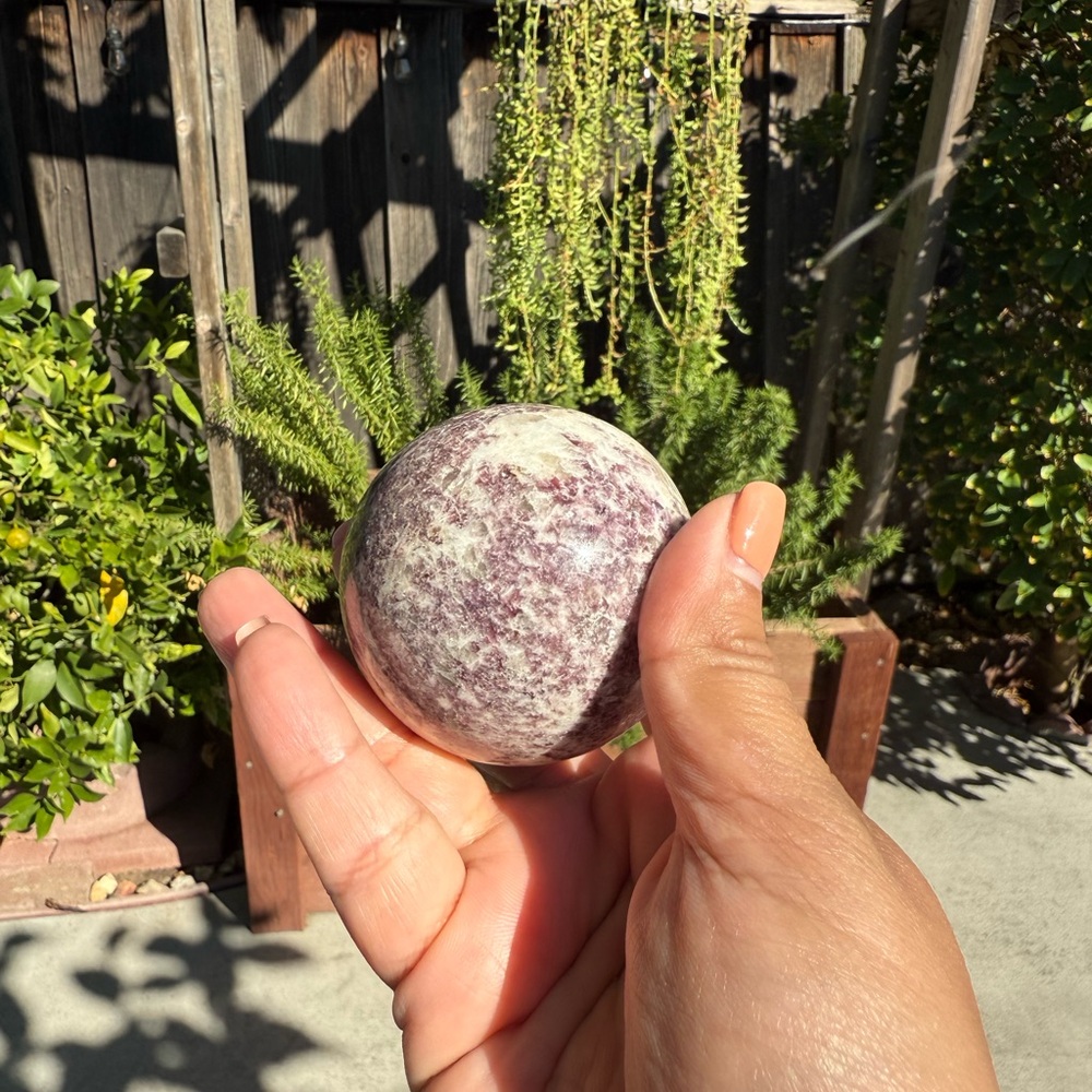 Lepidolite Sphere